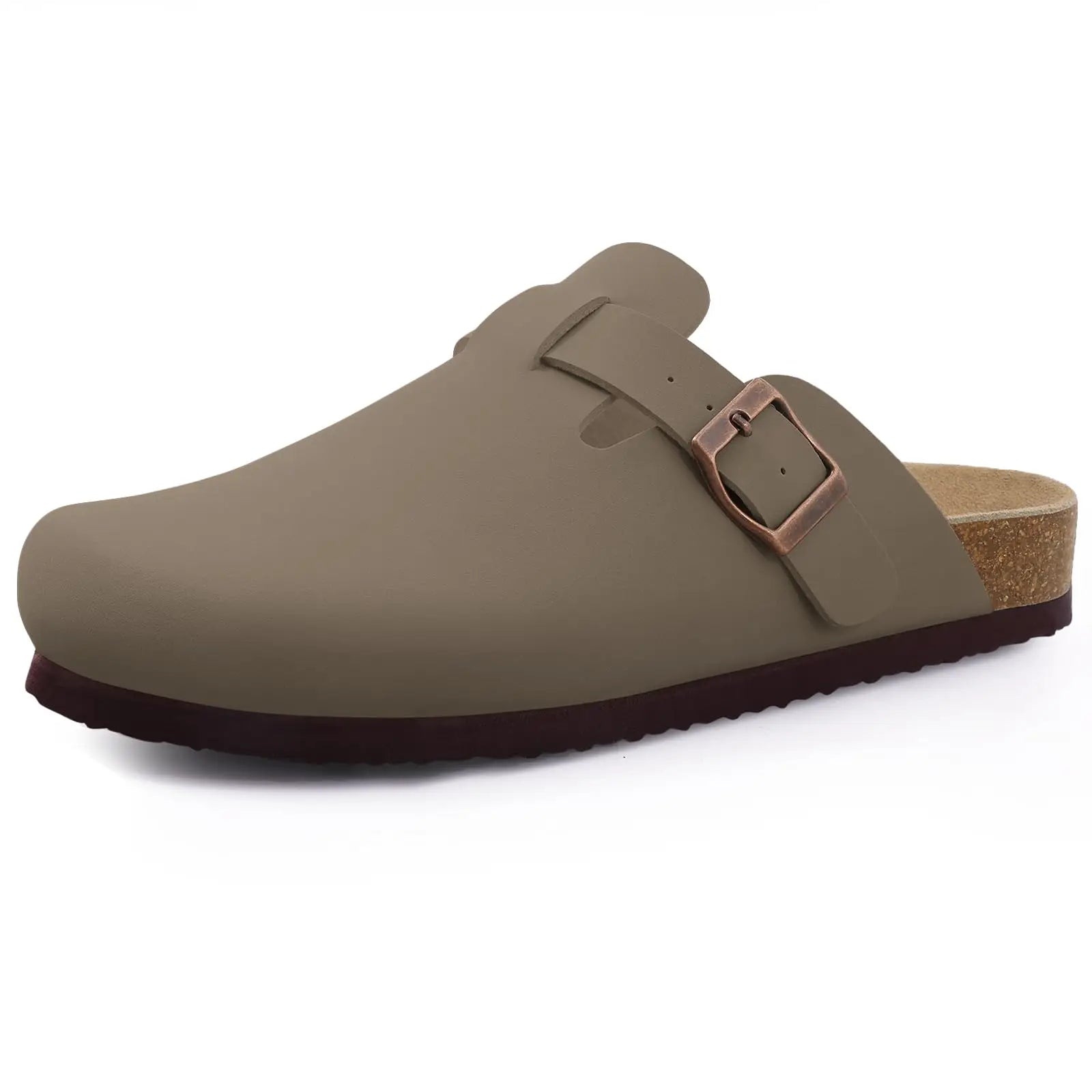 Veroq Suede Mule Sandals — Cork-Cushioned Arch Support You Can Feel